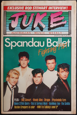 Spandau Ballet - Juke August 23 1986. Issue No.591
