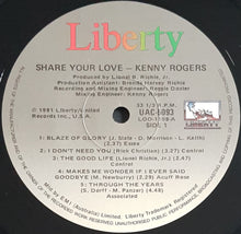 Load image into Gallery viewer, Rogers, Kenny - Share Your Love