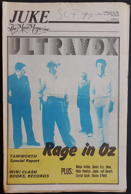 Ultravox - Juke February 20 1982. Issue No.356
