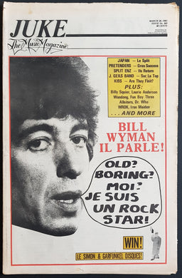 Rolling Stones (Bill Wyman)- Juke March 20 1982. Issue No.360
