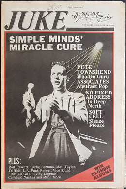 Simple Minds - Juke July 10 1982. Issue No.376