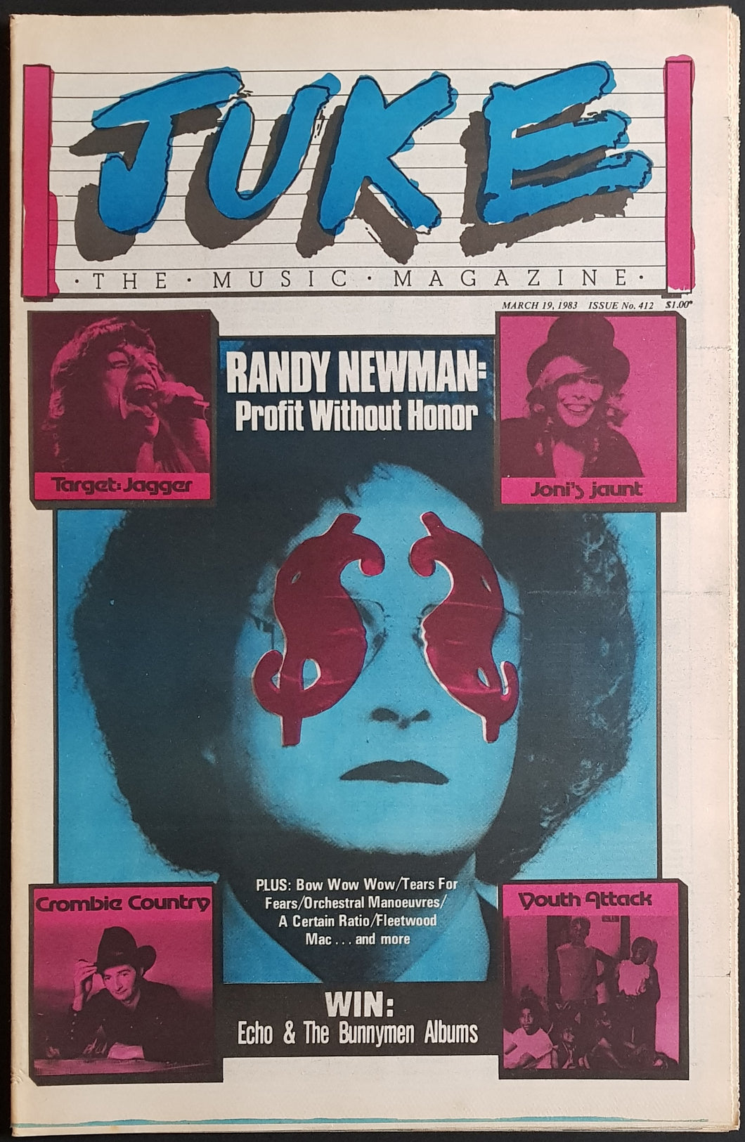 Randy Newman - Juke March 19 1983. Issue No.412