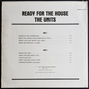 Units - Ready For The House