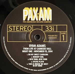 Adams, Ryan - Ten Songs From Live At Carnegie Hall