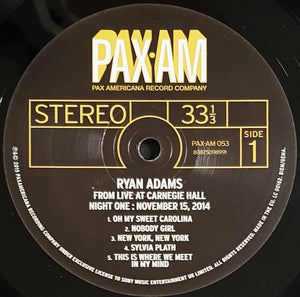 Adams, Ryan - Ten Songs From Live At Carnegie Hall