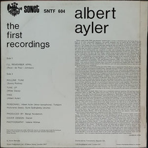 Albert Ayler - The First Recordings