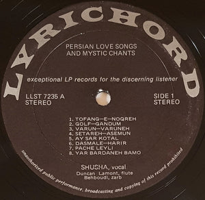 Shusha - Persian Love Songs And Mystic Chants Sung By Shush