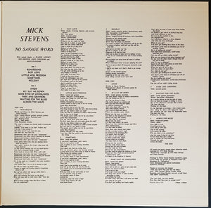 Stevens, Mick - See The Morning / No Savage Word
