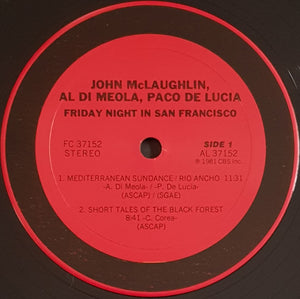 Di Meola, Al / John Mclaughlin / Paco De Lucia- Friday Night In San Francisco