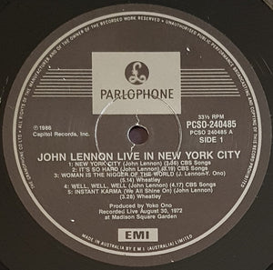 Lennon, John- Live In New York City