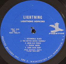 Load image into Gallery viewer, Hopkins, Lightnin&#39;  - Lightnin&#39; - The Blues Of Lightnin&#39; Hopkins