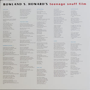 Howard, Rowland S.- Teenage Snuff Film