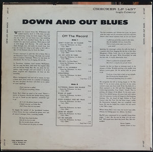 Williamson, Sonny Boy - Down And Out Blues