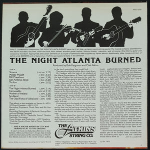 Chet Atkins - The Atkins String Co. - The Night Atlanta Burned