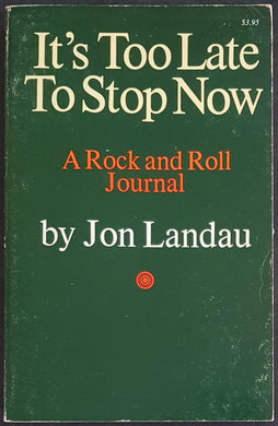 V/A - It's Too Late To Stop Now A Rock And Roll Journal