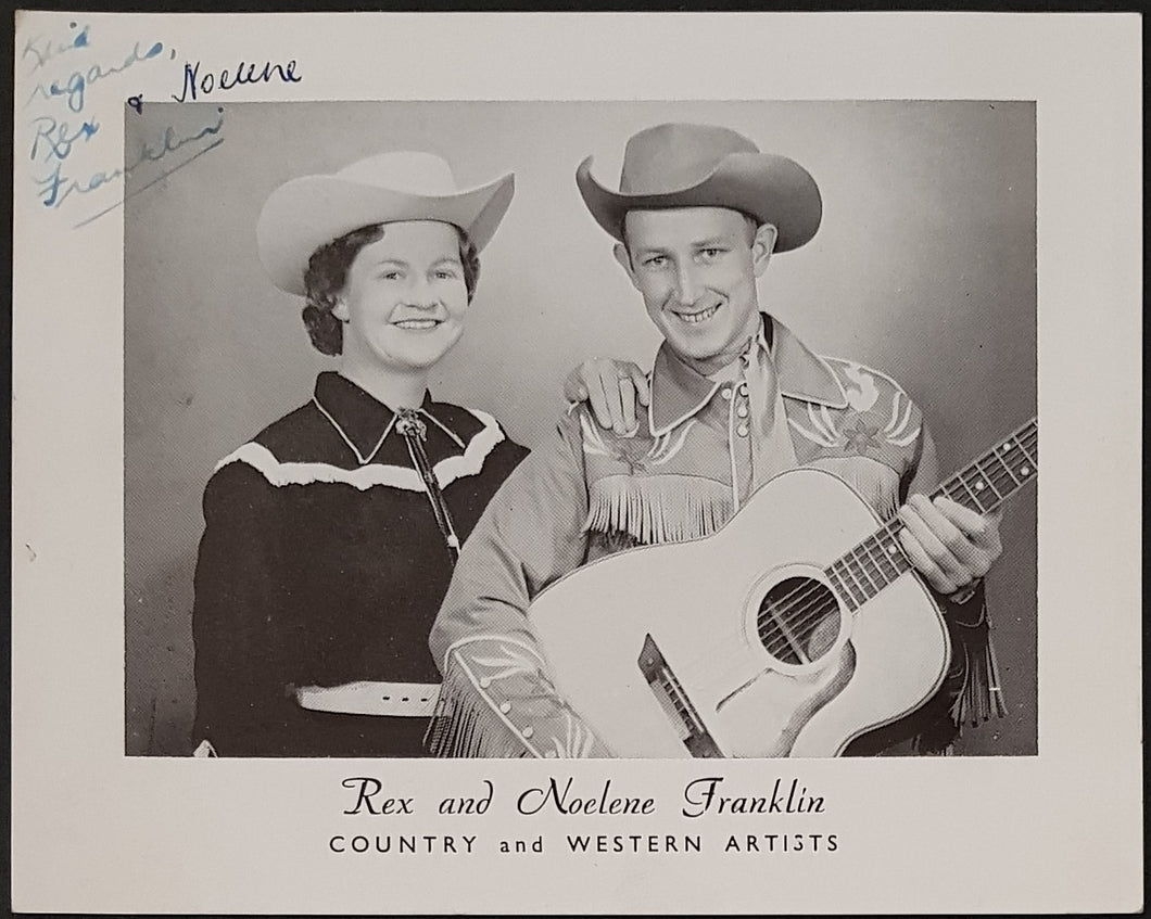 Franklin, Rex & Noelene- Black & White Photo - Early 1960's