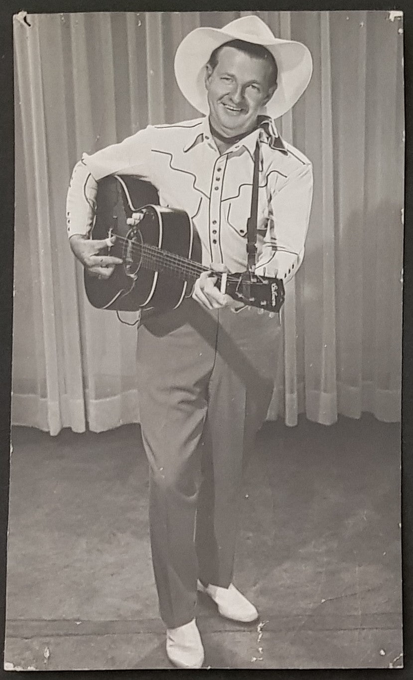 Slim Dusty - Black & White Photo - 1960 - Autographed