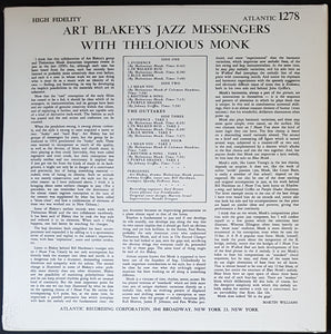 Art Blakey - Art Blakey's Jazz Messengers With Thelonious Monk