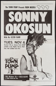 Sonny Okosun With His Ozzidi Band - Tues. Nov.6 1984
