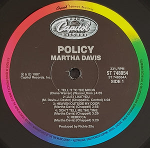 Davis, Martha - Policy