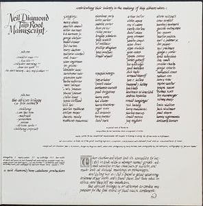 Neil Diamond - Tap Root Manuscript