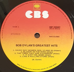 Bob Dylan - Bob Dylan's Greatest Hits