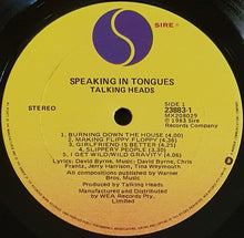 Load image into Gallery viewer, Talking Heads - Speaking In Tongues
