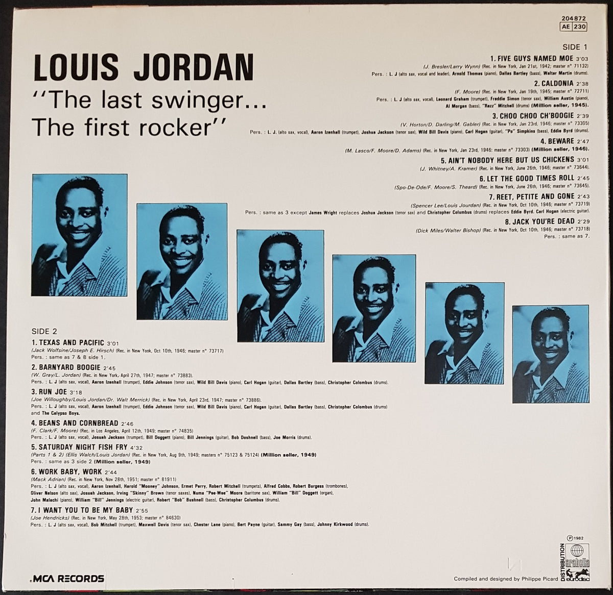 Jordan, Louis - The Last Swinger...The First Rocker – Vicious Sloth ...