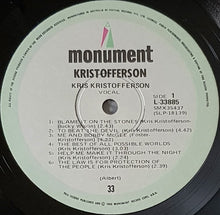 Load image into Gallery viewer, Kris Kristofferson - Kristofferson