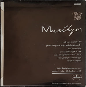 Marilyn - Cry And Be Free