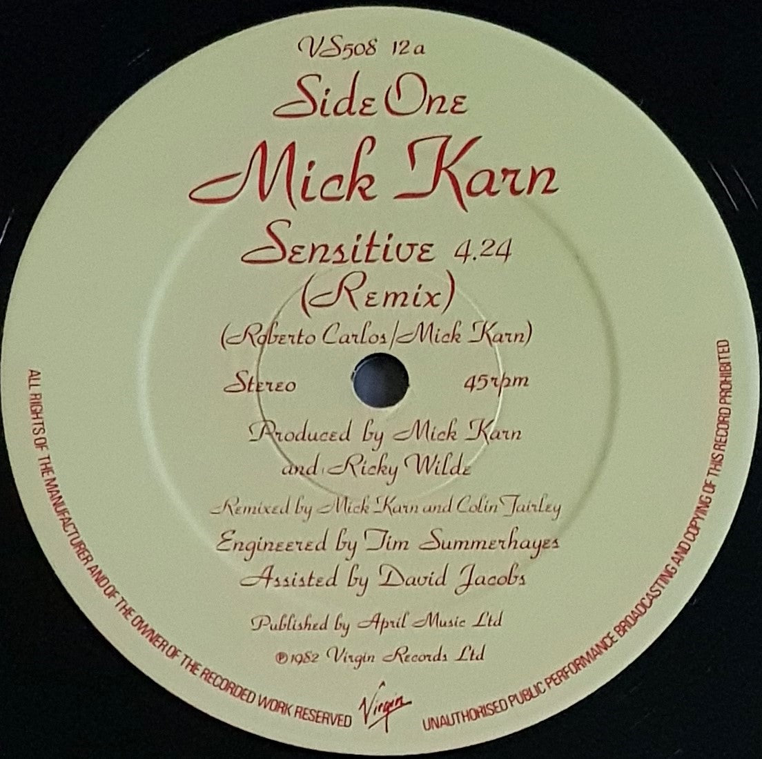 Mick Karn (Japan)- Sensitive – Vicious Sloth Collectables