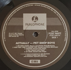 Pet Shop Boys - Actually
