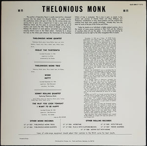 Thelonious Monk - Thelonious Monk / Sonny Rollins