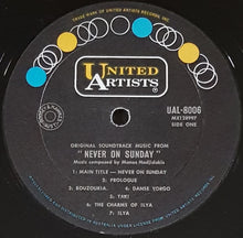 Load image into Gallery viewer, Manos Hadjidakis - Never On Sunday (Original Soundtrack Music From)