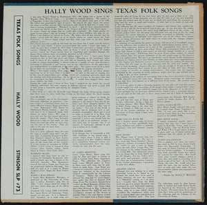 Wood, Hally - Sings - Texas Folk Songs
