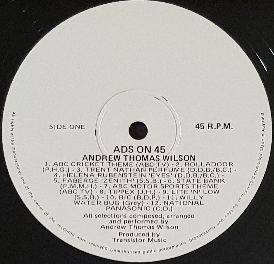 Wilson, Andrew Thomas - Ads on 45 / The Emulator