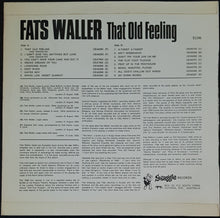 Load image into Gallery viewer, Fats Waller - That Old Feeling