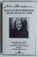 Load image into Gallery viewer, John Farnham - 28th August 1990 Fan Club Interview