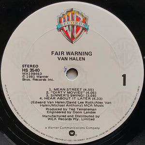 Van Halen - Fair Warning