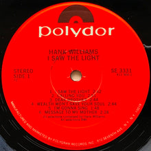 Load image into Gallery viewer, Williams, Hank  - I Saw The Light