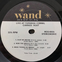 Load image into Gallery viewer, Canned Heat - Live At Topanga Corral