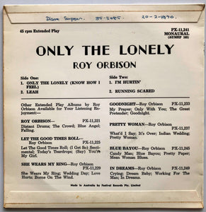Roy Orbison - Only The Lonely