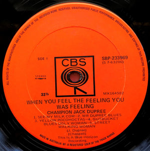 Champion Jack Dupree - When You Feel The Feeling You Was Feeling