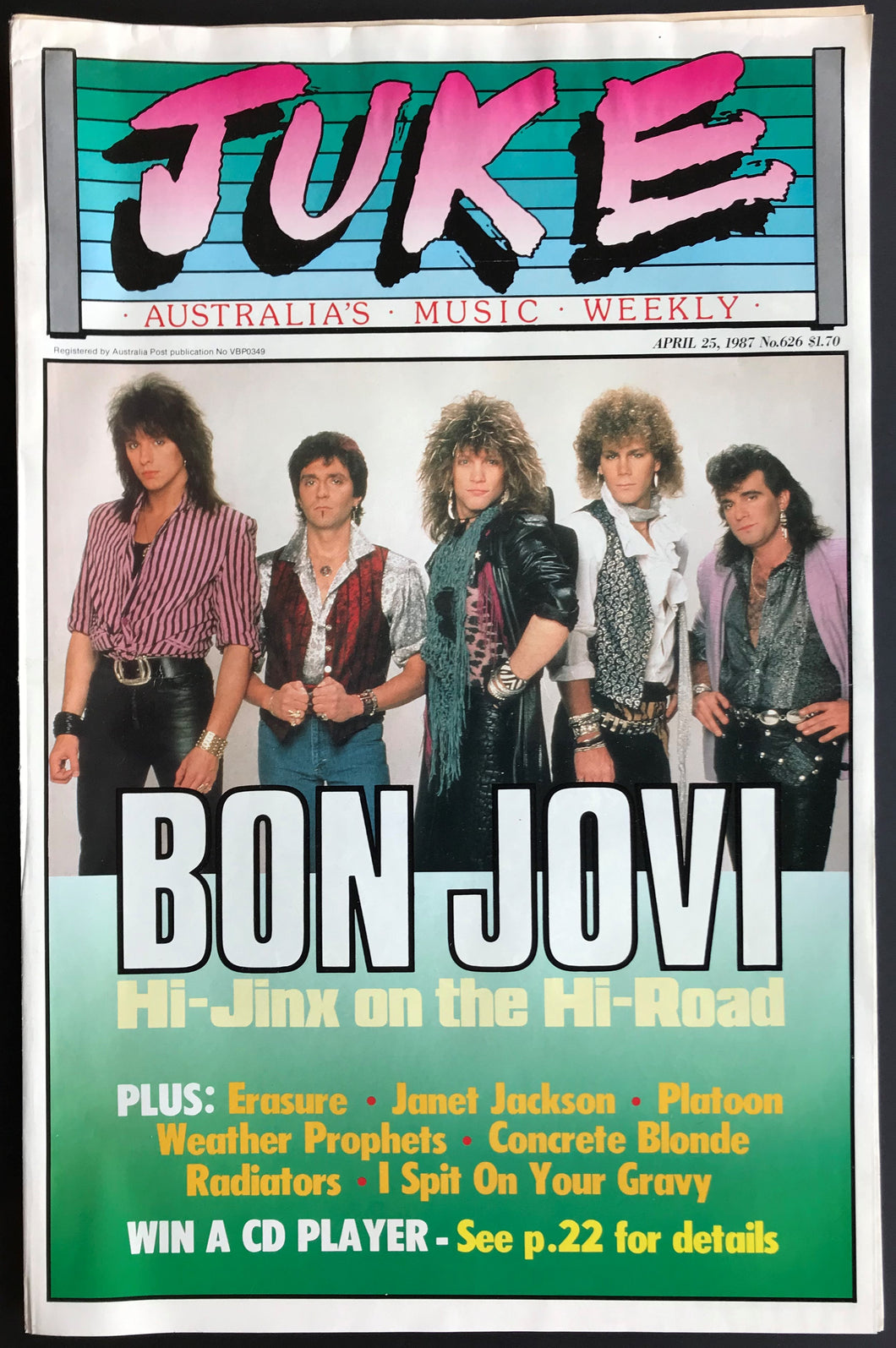 Bon Jovi - Juke April 25 1987. Issue No.626