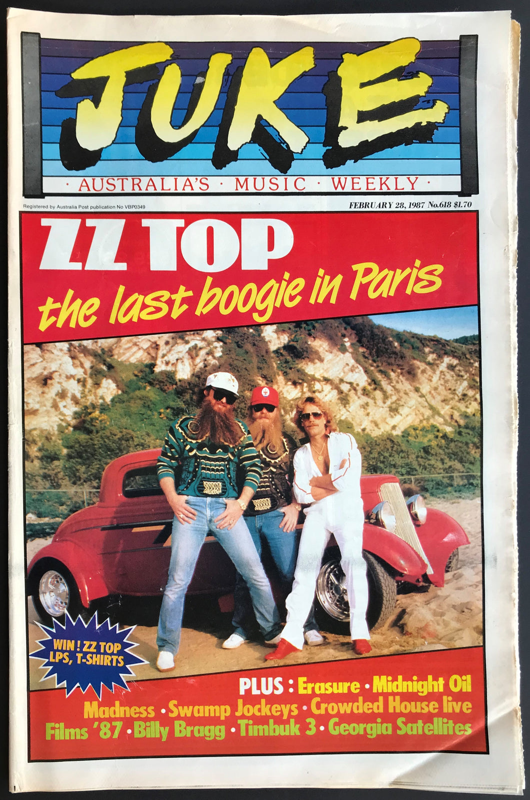 ZZ Top - Juke February 28 1987. Issue No.618