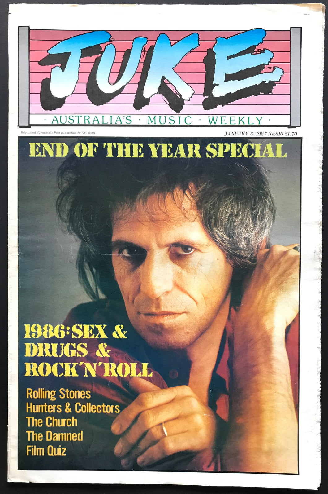 Rolling Stones - Juke January 3 1987. Issue No.610