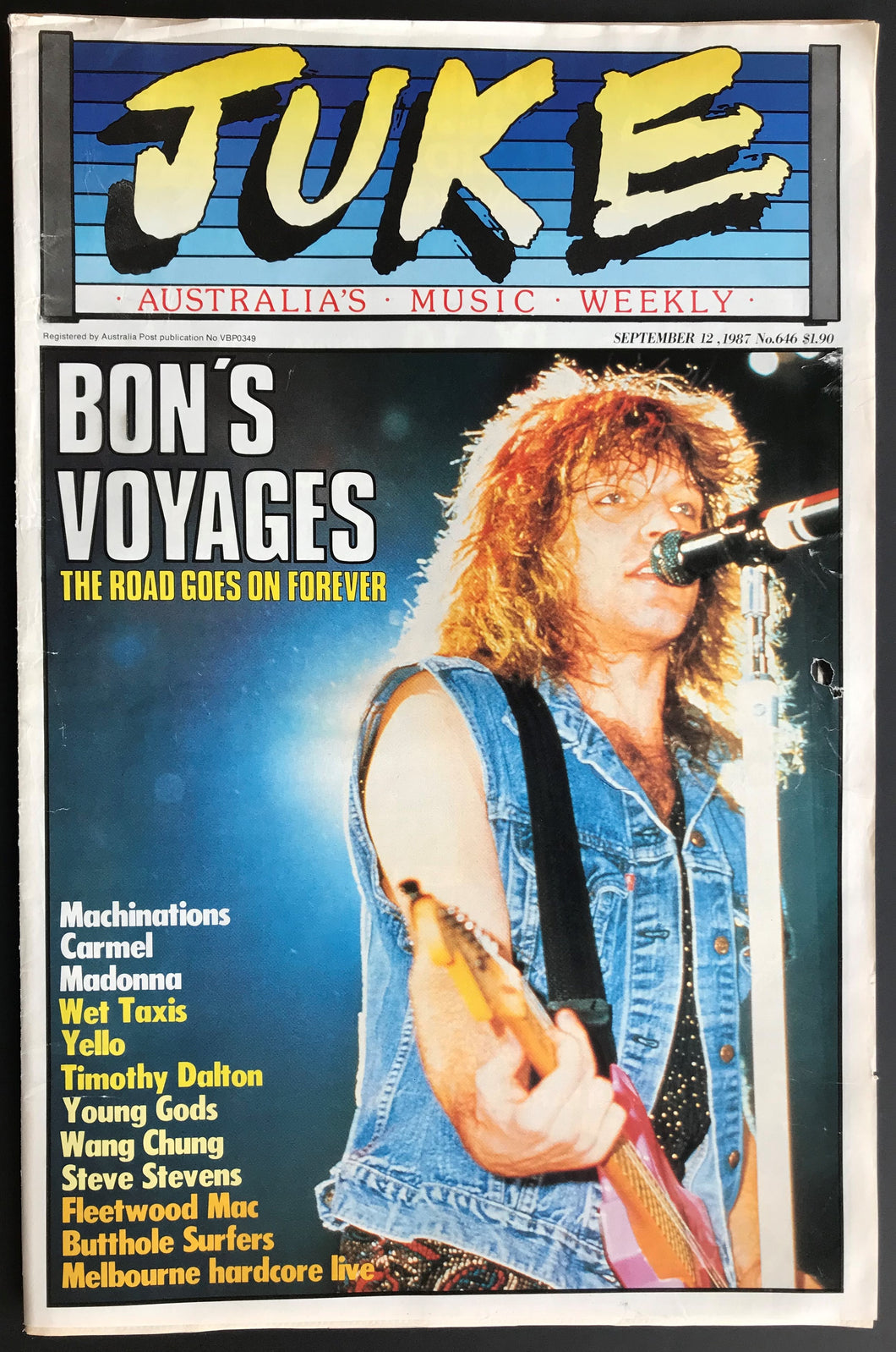 Bon Jovi - Juke September 12 1987. Issue No.646