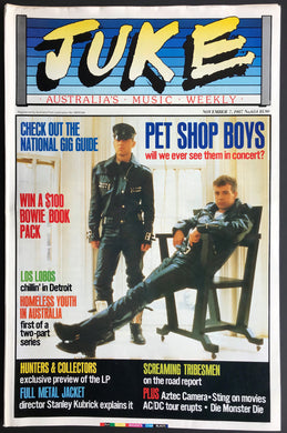 Pet Shop Boys - Juke November 7 1987. Issue No.654