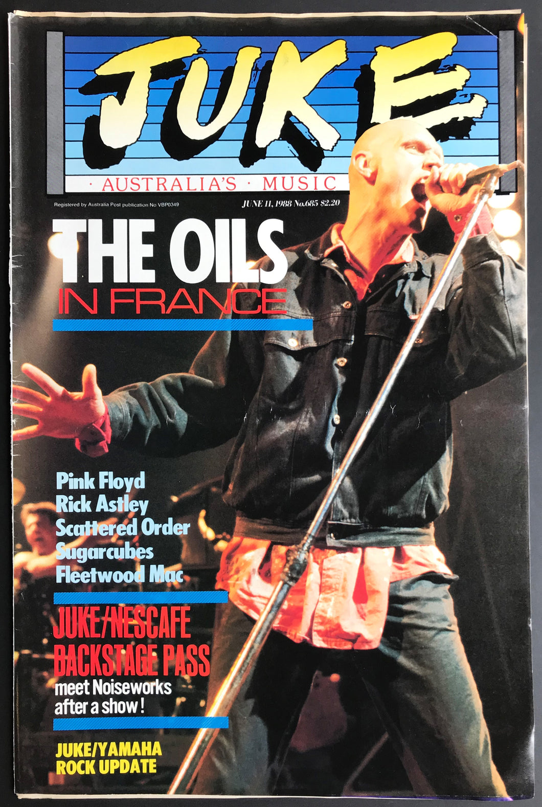 Midnight Oil - Juke June 11 1988. Issue No.685