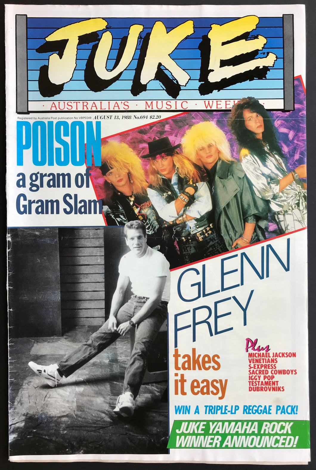 Poison - Juke August 13 1988. Issue No.694